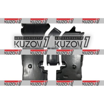 Защита Двигателя Центральная + 2 Боковые (пластик) Florimex для Mercedes B (W245) 2005-2011 - фото