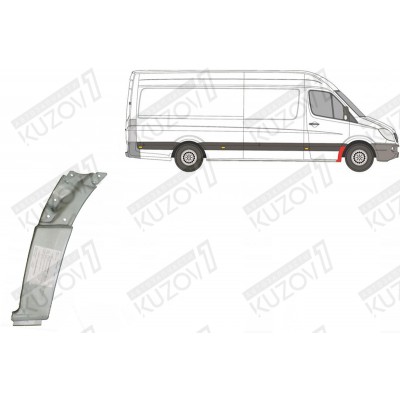 Арка Передняя, Задняя Часть, (правая) Potrykus для Mercedes Sprinter 2013-2017 - фото