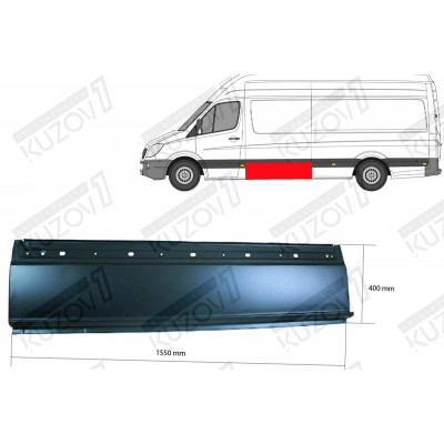 Панель Боковая (левая) За Водительской Дверью, 40 См Klokkerholm для Mercedes Sprinter 2006-2013 - фото