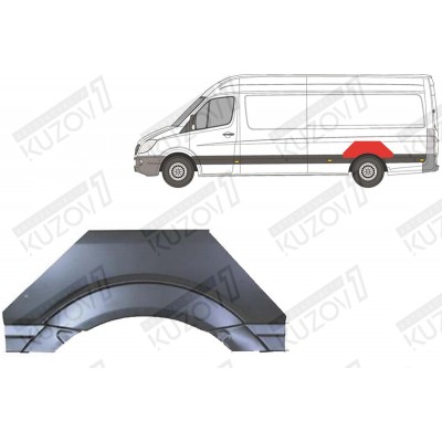 Арка задняя (левая) Klokkerholm для Mercedes Sprinter 2013-2017 - фото